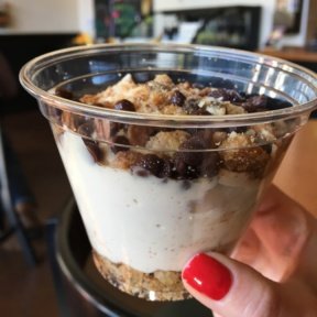 Gluten-free vegan dessert from Native Foods Cafe